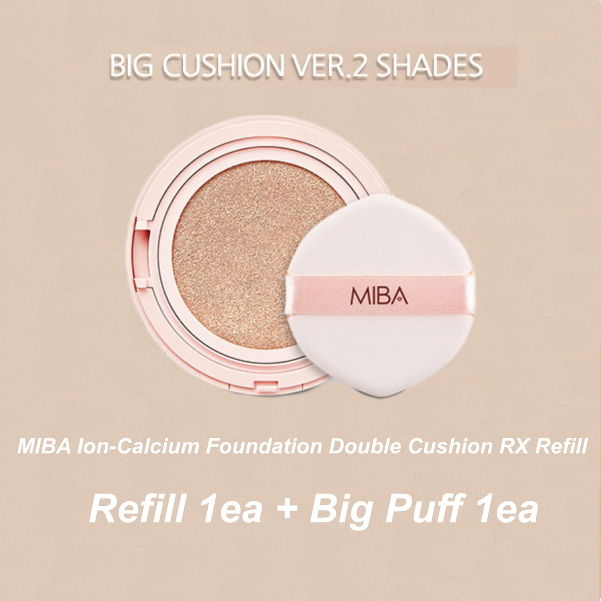 MIBA close-up of cushion sponge texture for smooth application