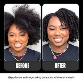 Miche Beauty being massaged into scalp, shows soothing circulation benefit