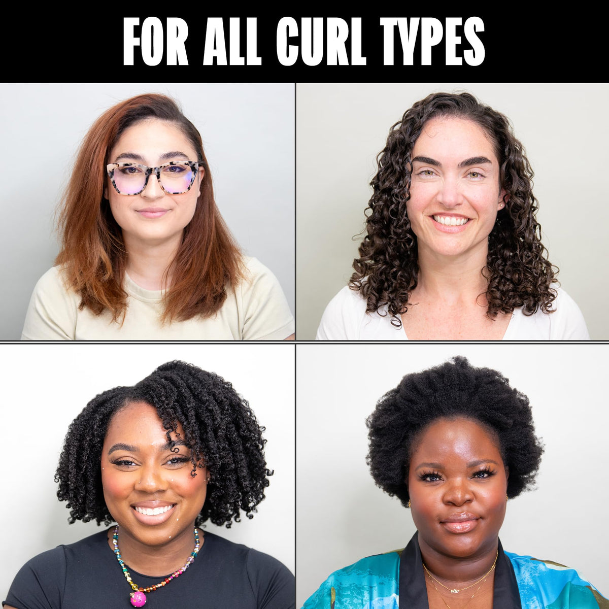 Miche Beauty before and after curls demonstrating improved definition