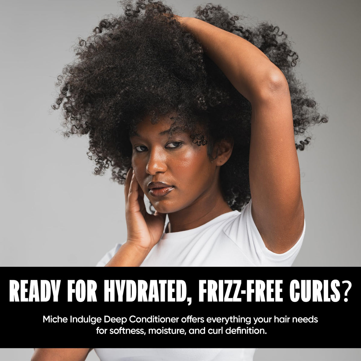Miche Beauty finished styled curls showing shine and reduced frizz