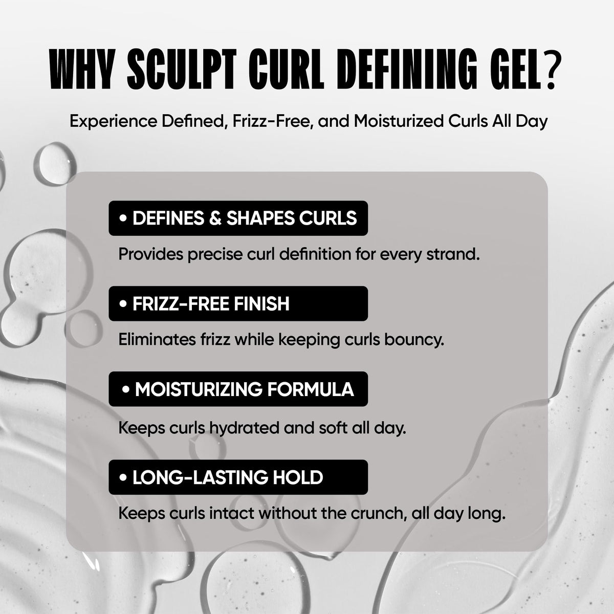 Miche Beauty before and after curl results showing improved definition and reduced frizz