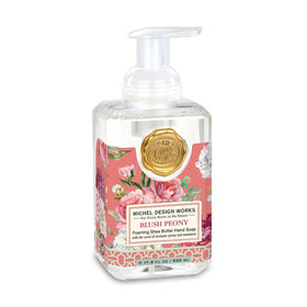Michel Design Works front bottle view showing elegant label and decorative benefit