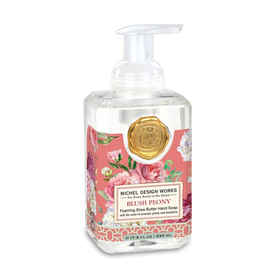 Michel Design Works front bottle view showing elegant label and decorative benefit