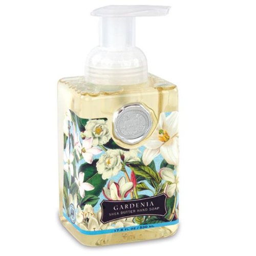 Michel Design Works front bottle view showing elegant packaging and gardenia scent benefit