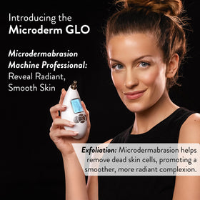 Microderm GLO diamond tip close-up highlighting gentle exfoliation action