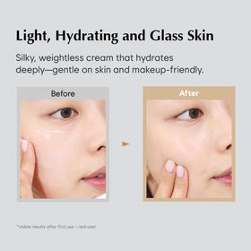 MIDHA cream on hand demonstrating smooth application and hydration