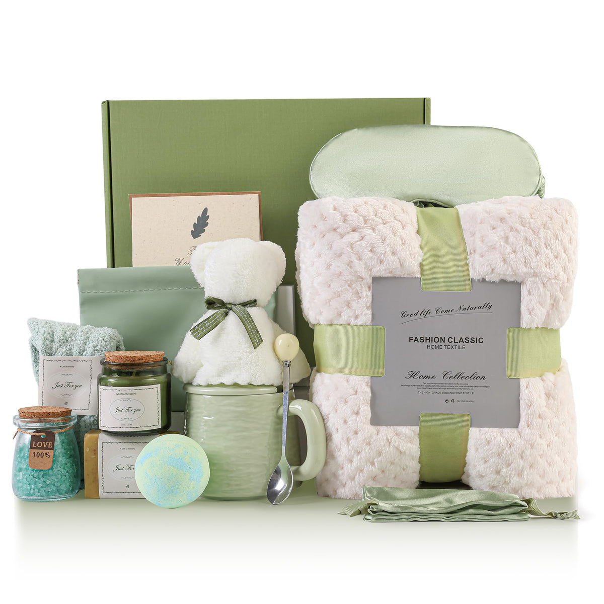 MIELIA front box overview showing complete gift set and presentation benefits