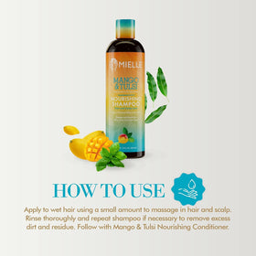 Mielle Organics shampoo and conditioner pair staged for styling ease benefit