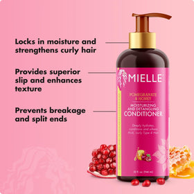 Mielle Organics back label ingredient list highlighting nourishing oils
