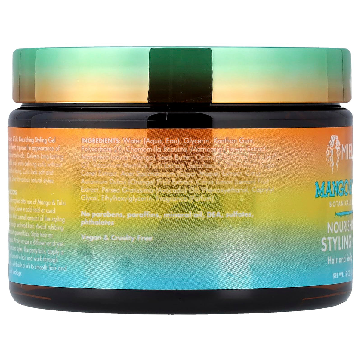 Mielle Organics close-up of gel texture highlighting moisturizing consistency