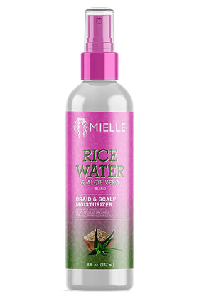 Mielle Organics front packaging showing dual 8 fl oz bottles and benefits