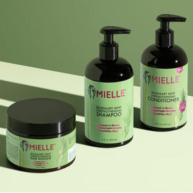 Mielle Organics in-shower use with hand applying product for hydration