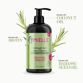 Mielle Organics oils flatlay (coconut babassu) showing nourishing ingredients