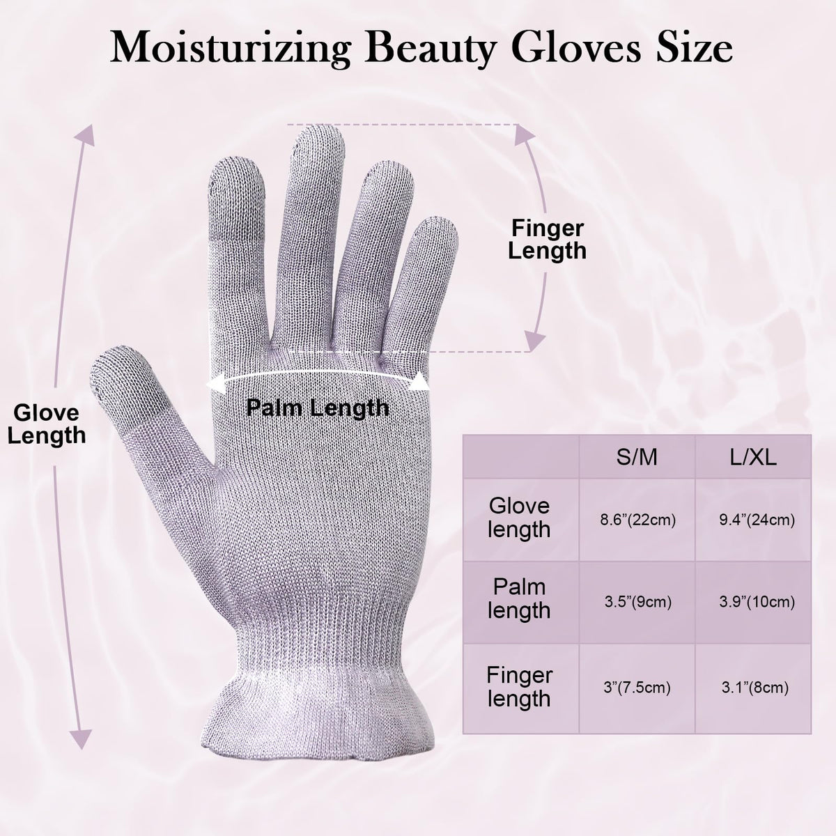 MIG4U gloves on hand next to ruler showing S/M fit and scale