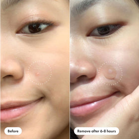 Mighty Patch saturated with absorbed fluid demonstrating effectiveness