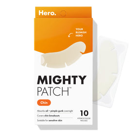 Mighty Patch front packaging showing product name and count, easy pickup