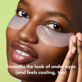 Mighty Patch close-up texture of clear hydrogel patches highlighting cooling feel
