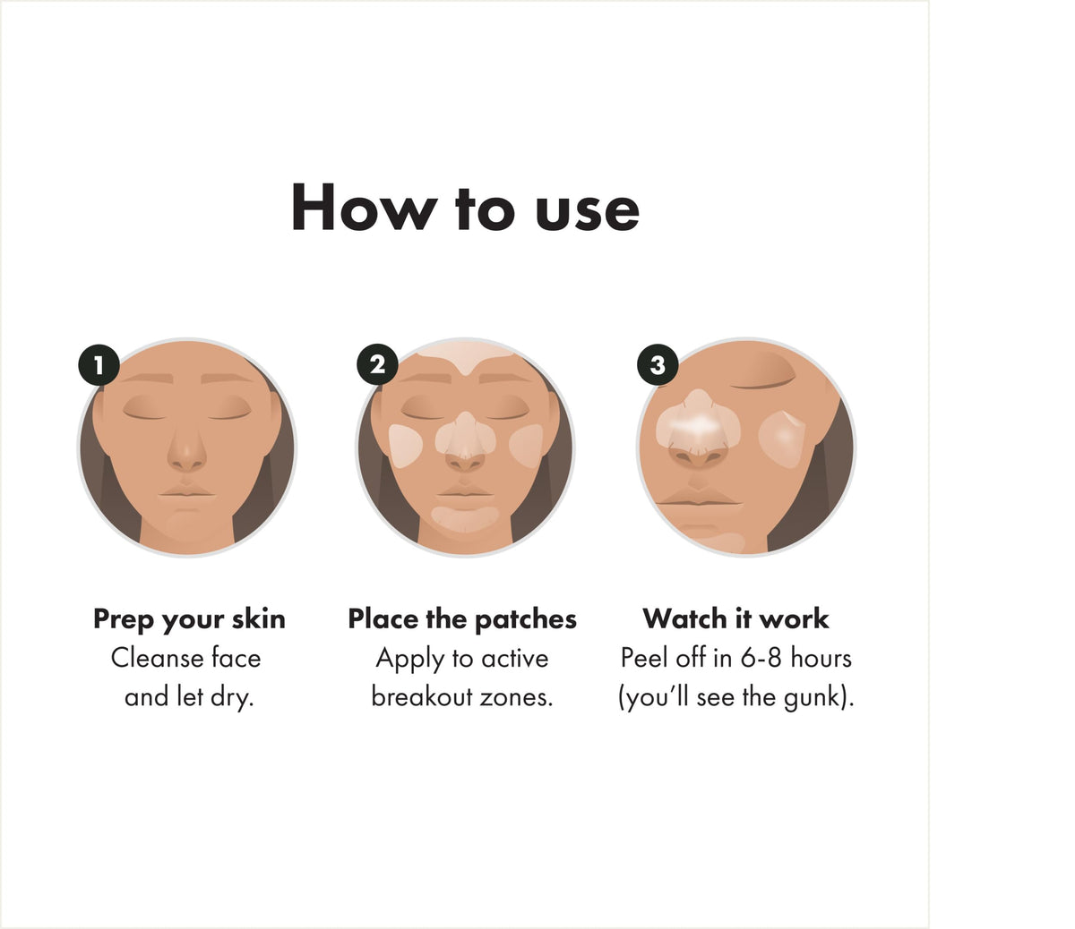 Mighty Patch on nose and cheek illustrating multi-zone coverage benefit