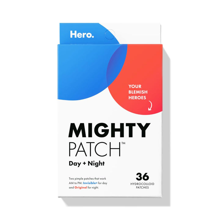 Mighty Patch front packaging showing duo pack and count for convenient use