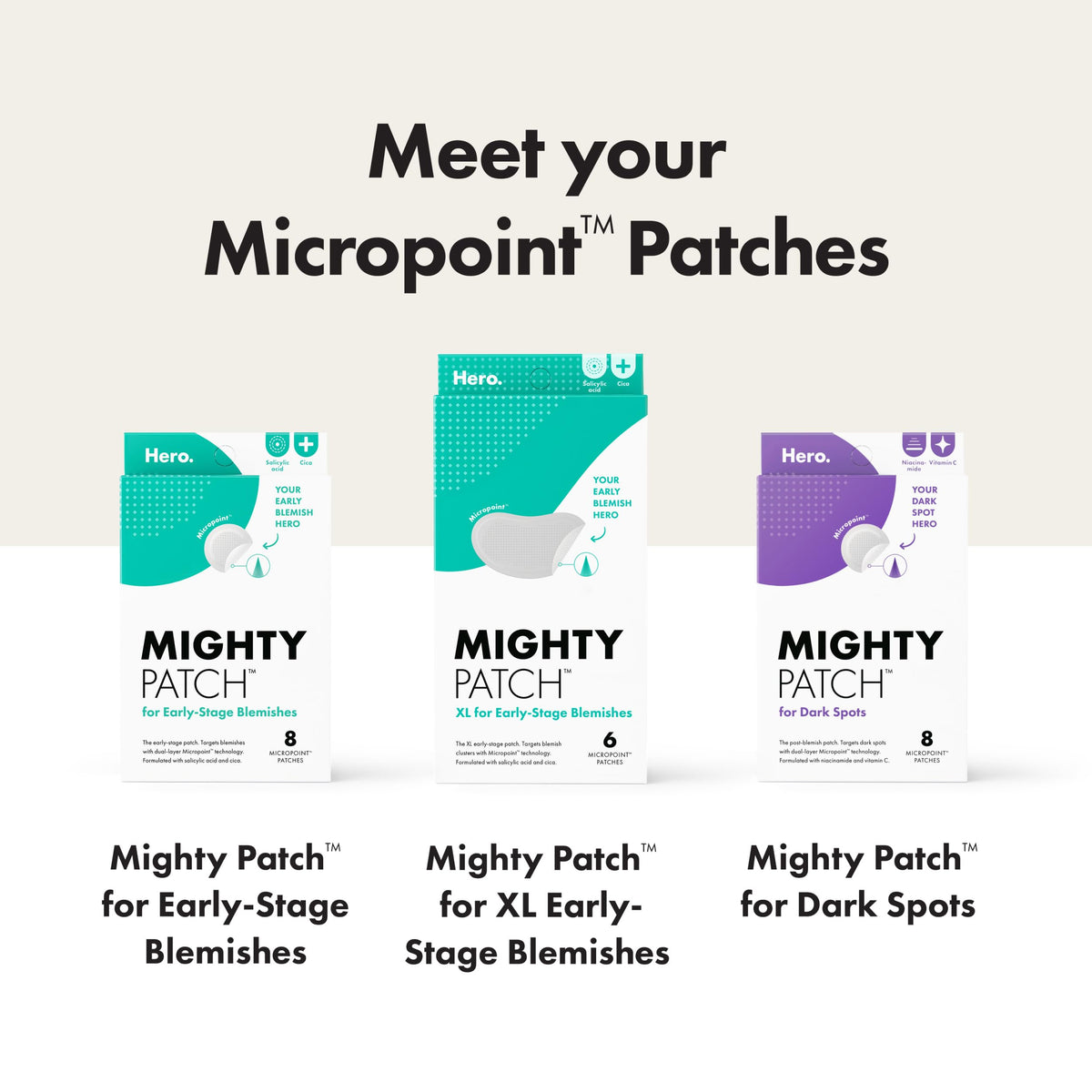 Mighty Patch next to a coin for size comparison and coverage clarity
