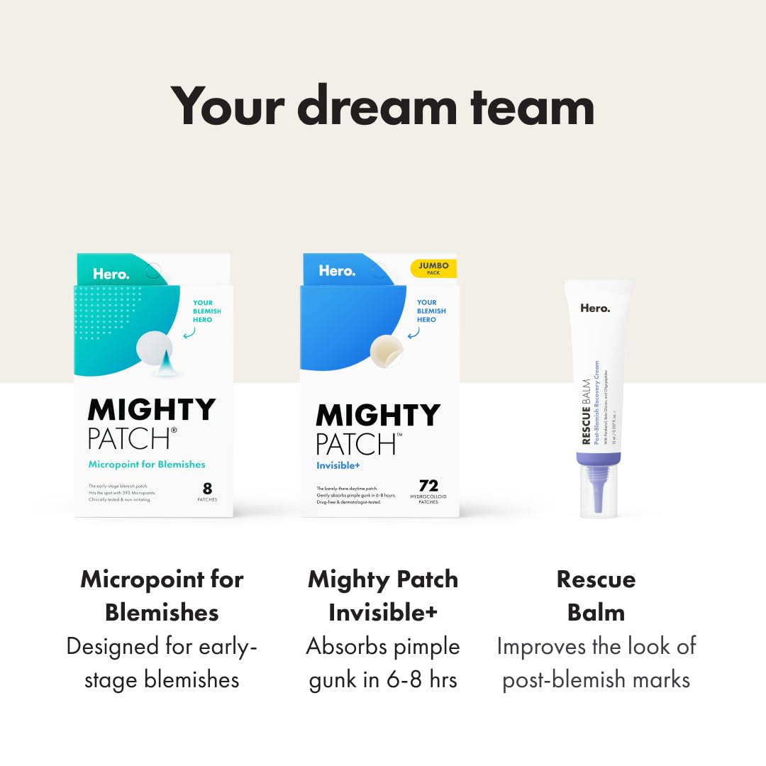 Mighty Patch box opened with sheets displayed to show 72-count supply