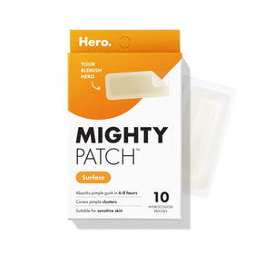Mighty Patch front packaging showing product box and branding benefits