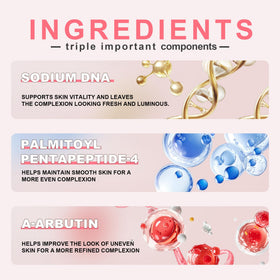 Mignor serum texture on skin close-up showing lightweight absorption and smooth finish