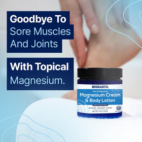 MIGRASTIL cream texture closeup highlighting fast absorption benefit