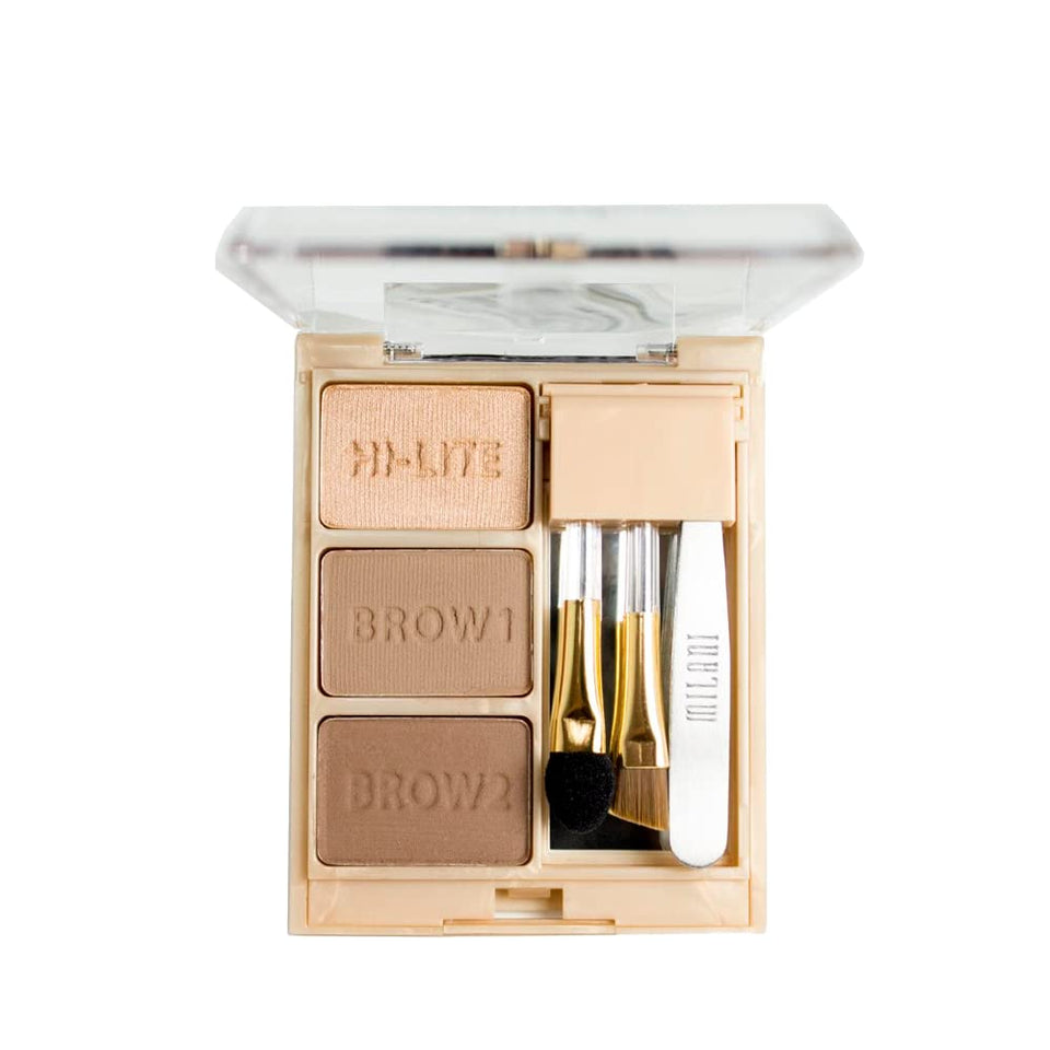 Milani Brow Fix Kit light front packaging showing powders and tools for easy shaping