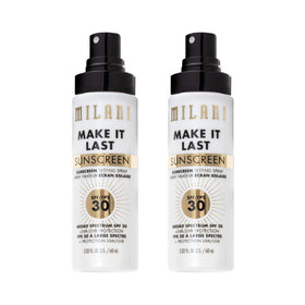 Milani front packaging showing SPF 30 and longwear benefit