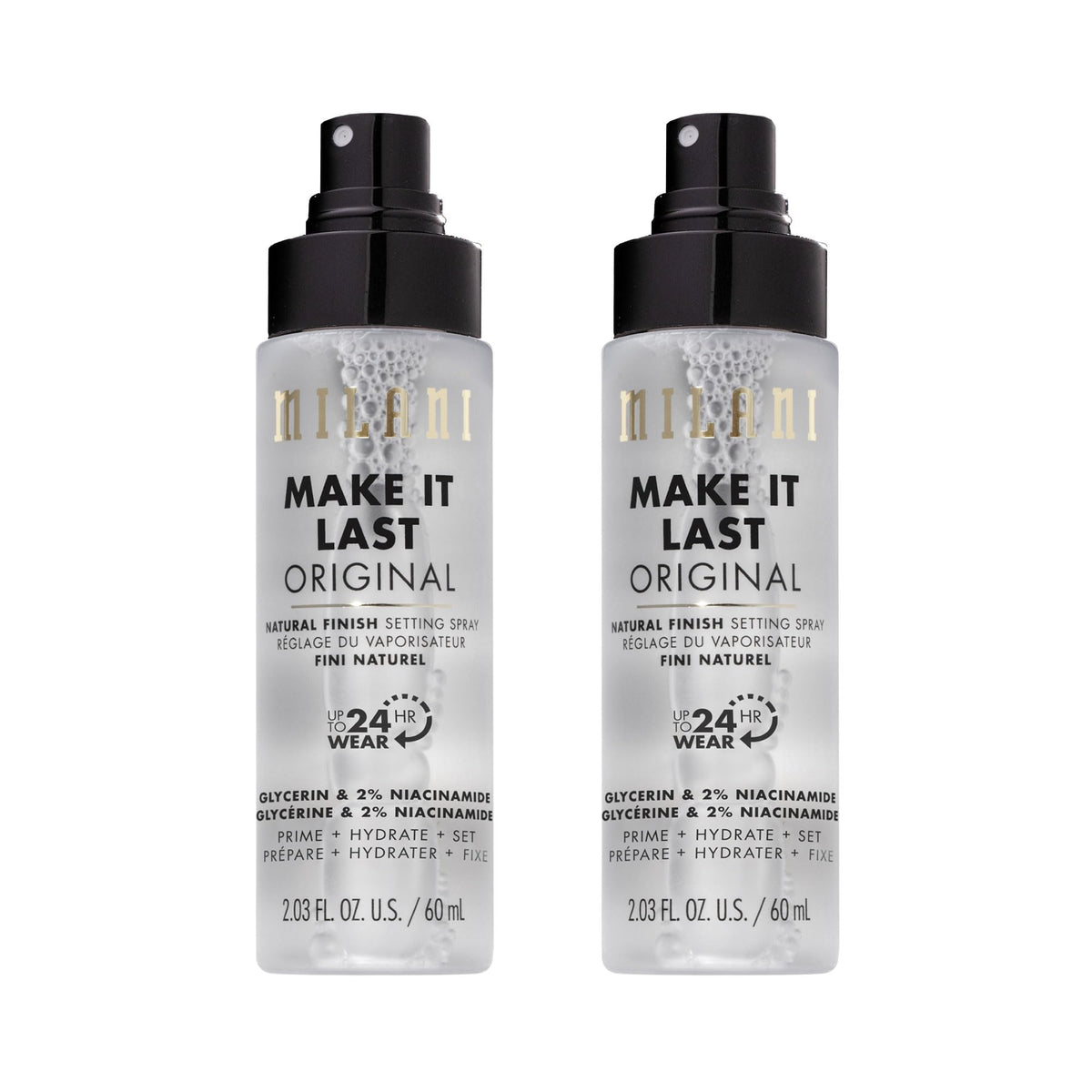 Milani Make It Last front packaging showing full bottle and branding for easy identification and benefits