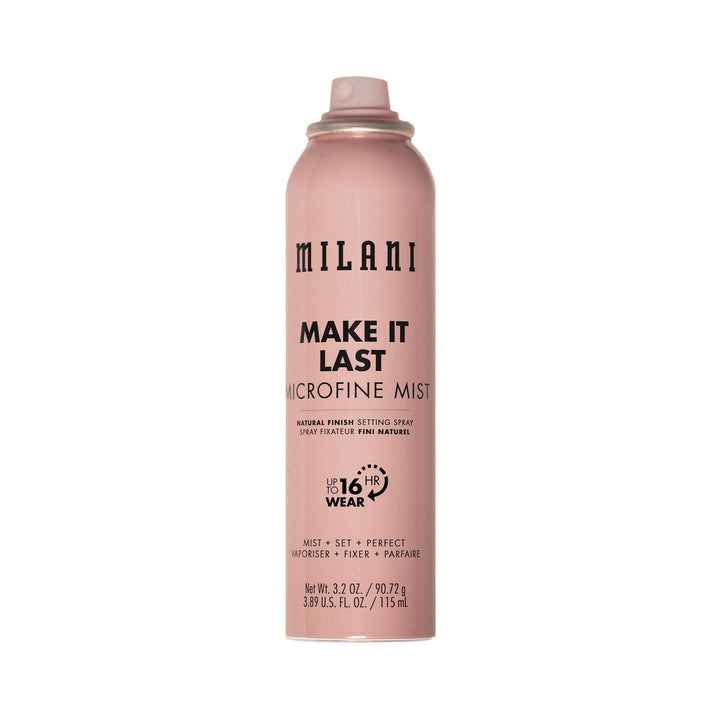 Milani front packaging showing bottle and brand with longwear benefit