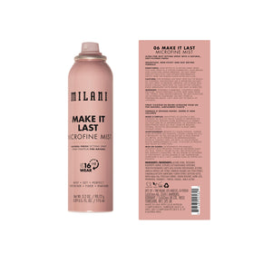 Milani nozzle detail displaying microfine mist for even coverage benefit