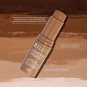 Milani packaging and shade label showing shade identification benefit