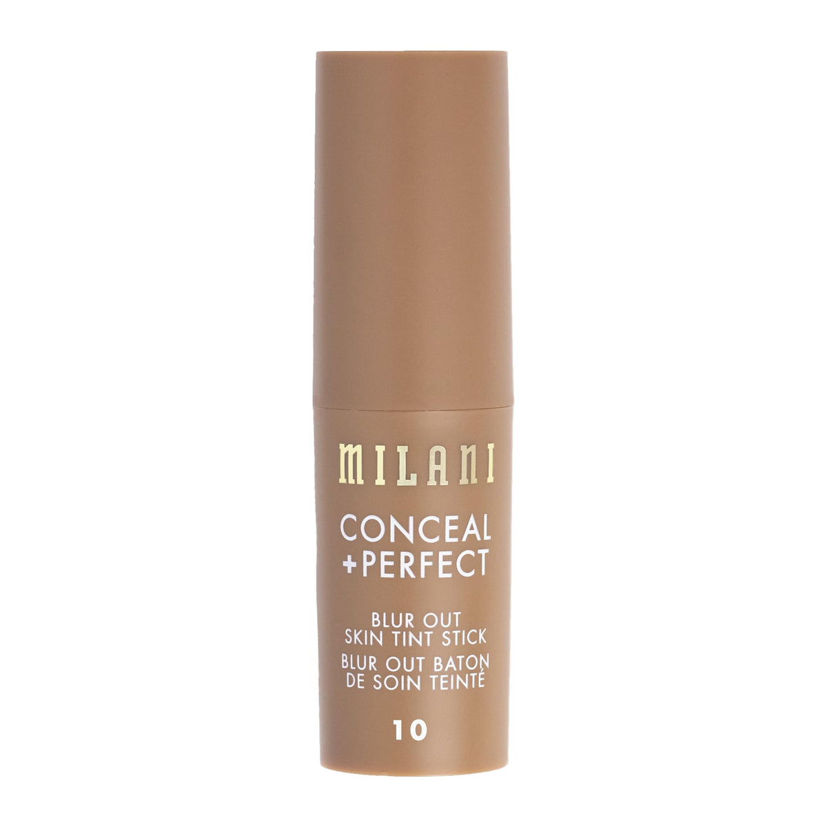 Milani stick beside coin to show size and travel-friendly convenience