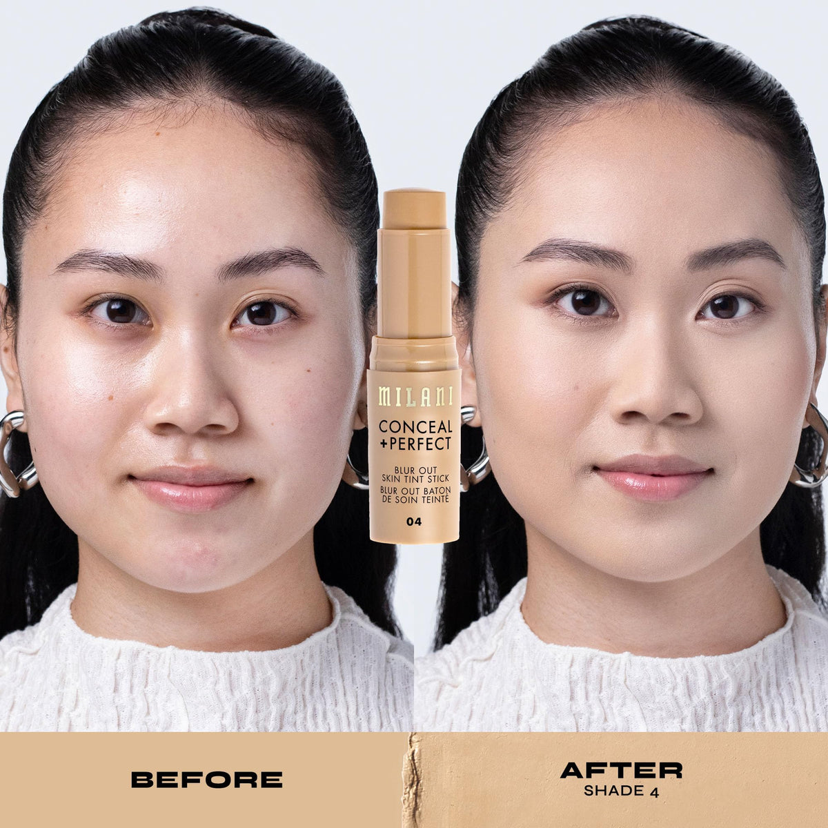 Milani stick twist mechanism closeup showing easy use benefit