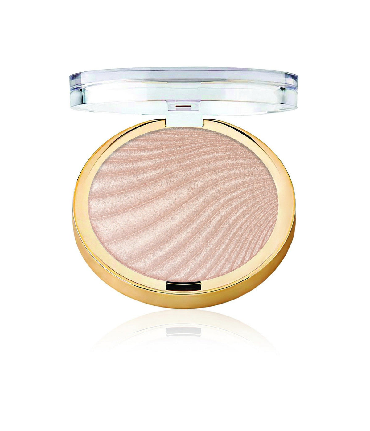 Milani Strobelight Afterglow front packaging showing pan and brightening effect