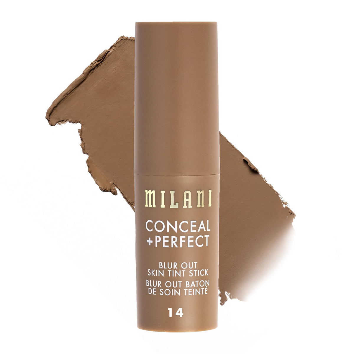 Milani front packaging of tint stick showing product and shade for quick reference