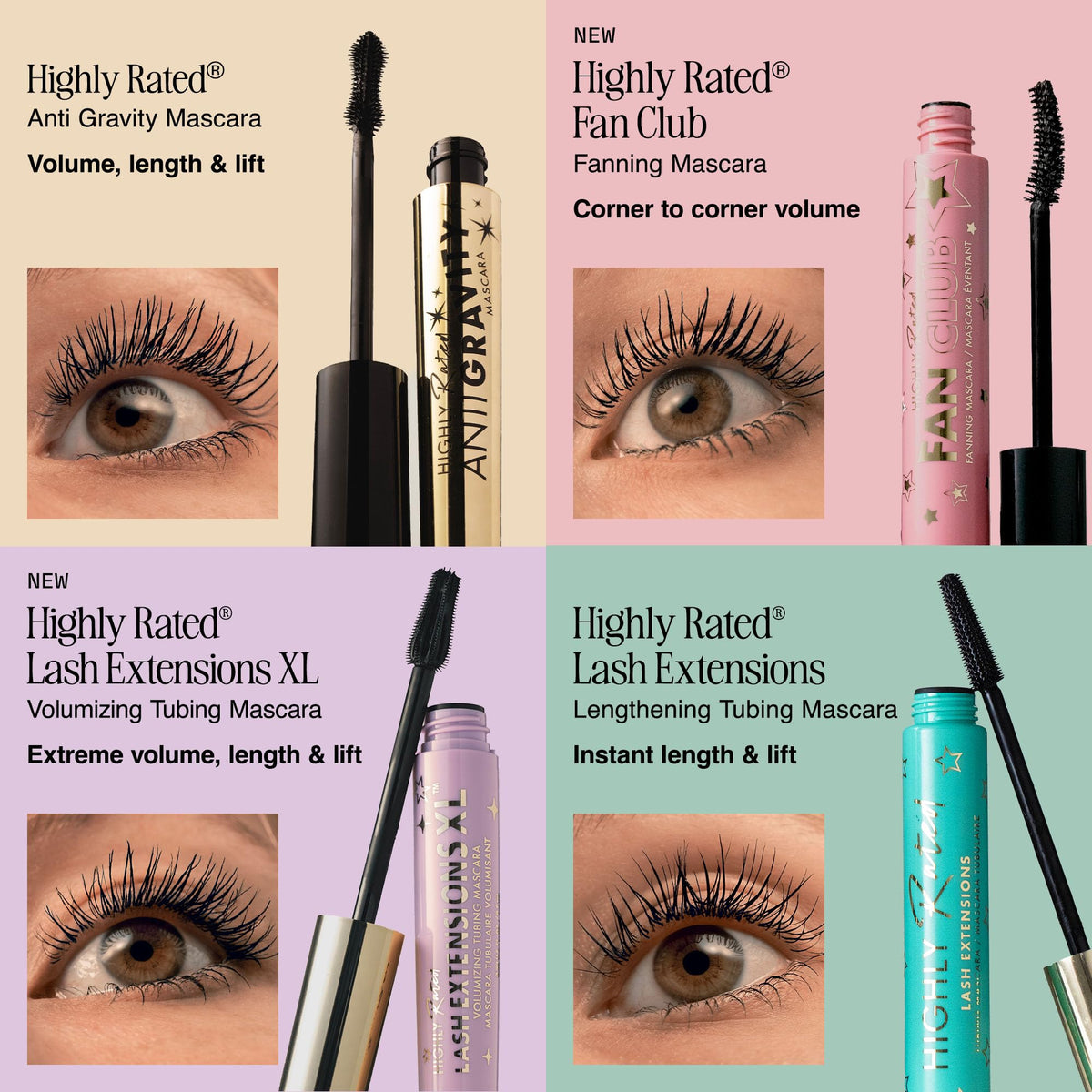 Milani tubing mascara two pack next to ruler for clear size and value benefit