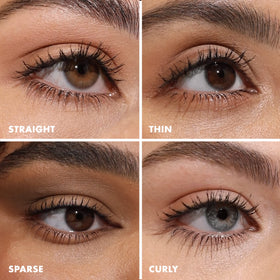 Milani tubing mascara wand brush close-up for precise, separative application