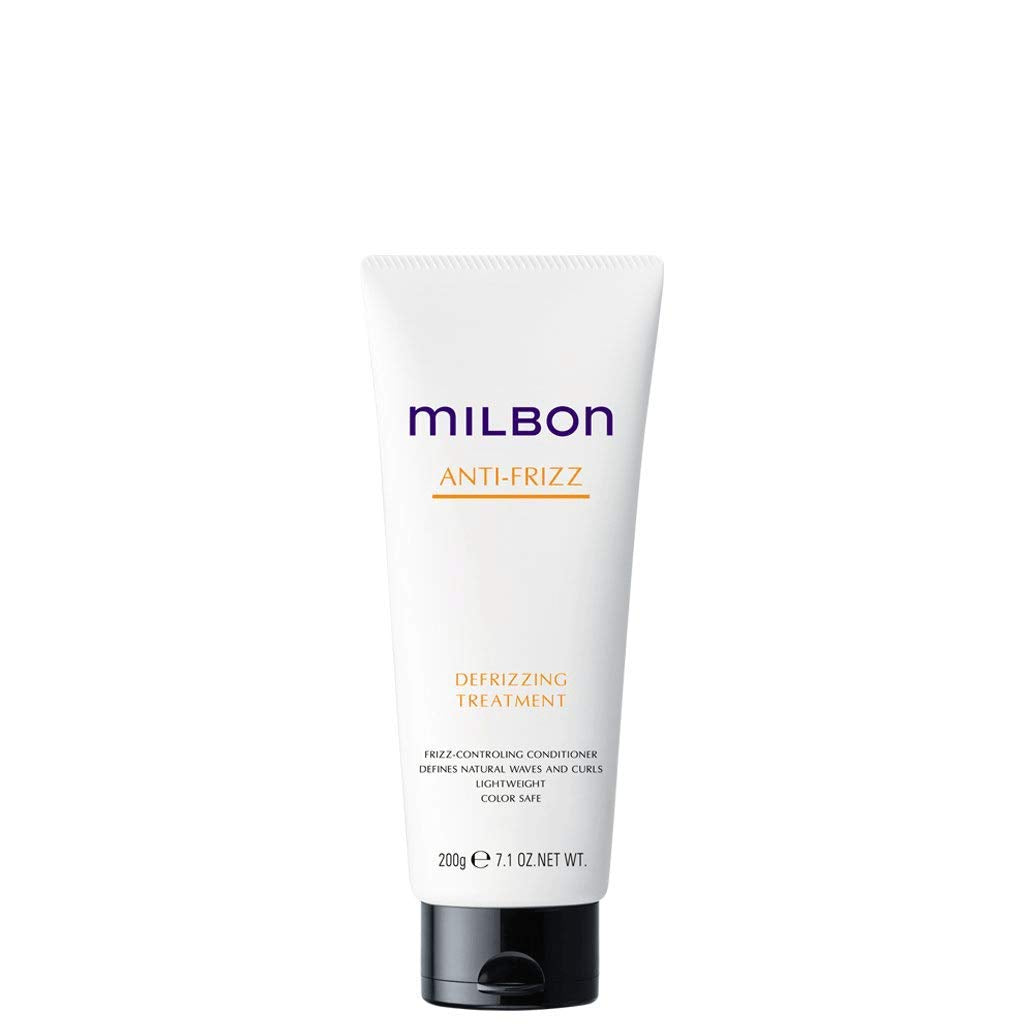 Milbon conditioner front packaging showing smooth-hair benefit