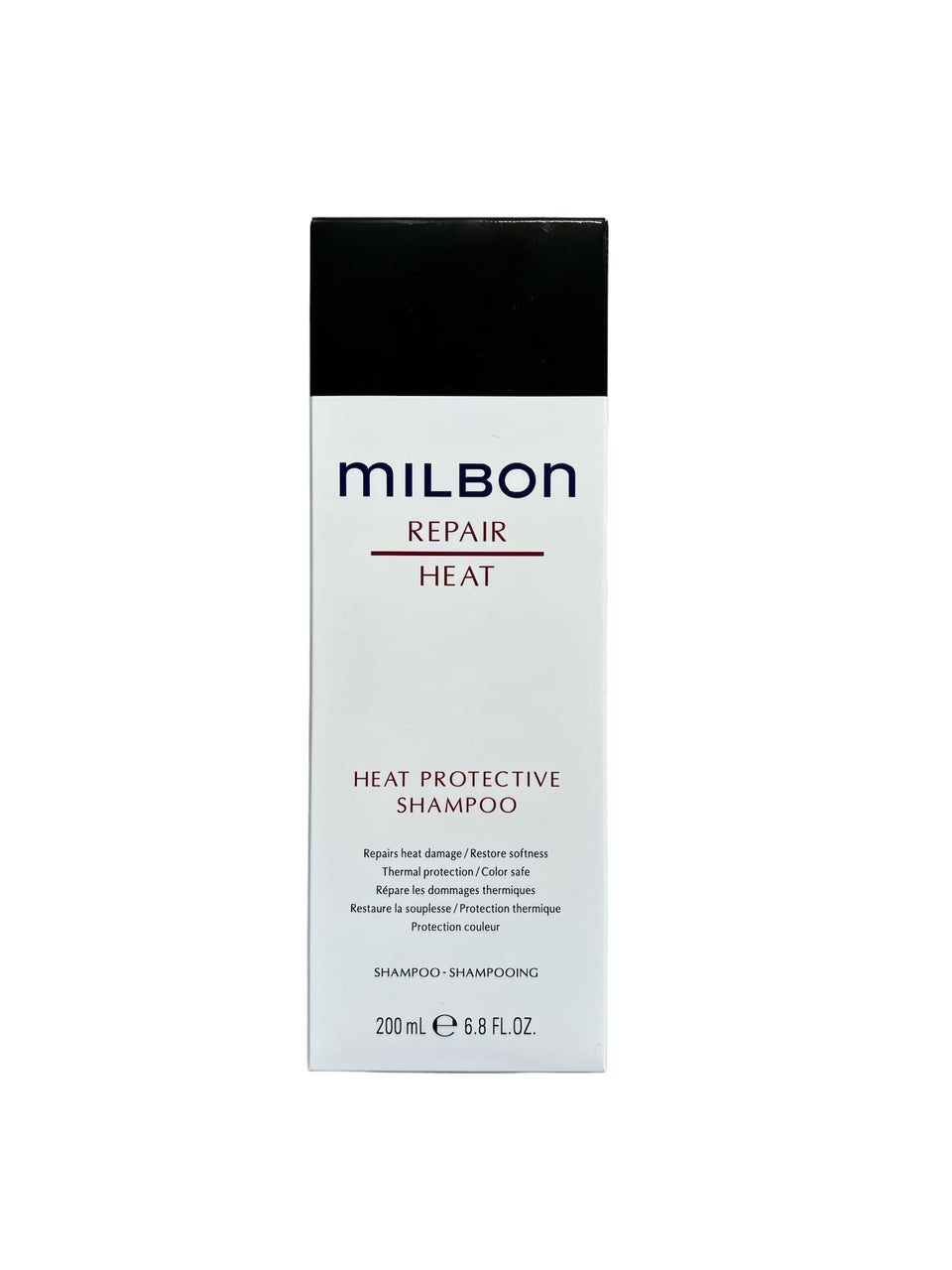 Milbon front bottle showing label and repair benefit