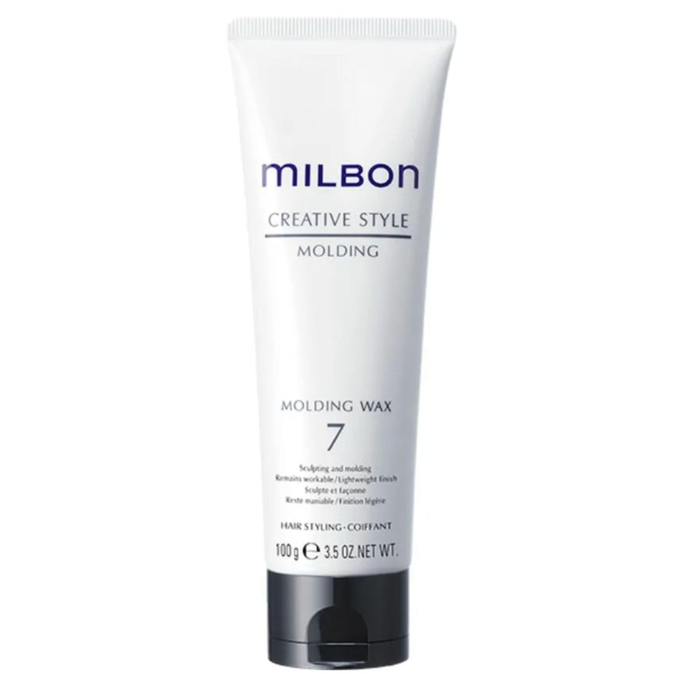Milbon Molding Wax #7 front packaging showing label and size for clear identification