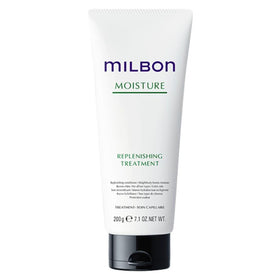 Milbon conditioner texture closeup demonstrating smooth creaminess and quick absorption