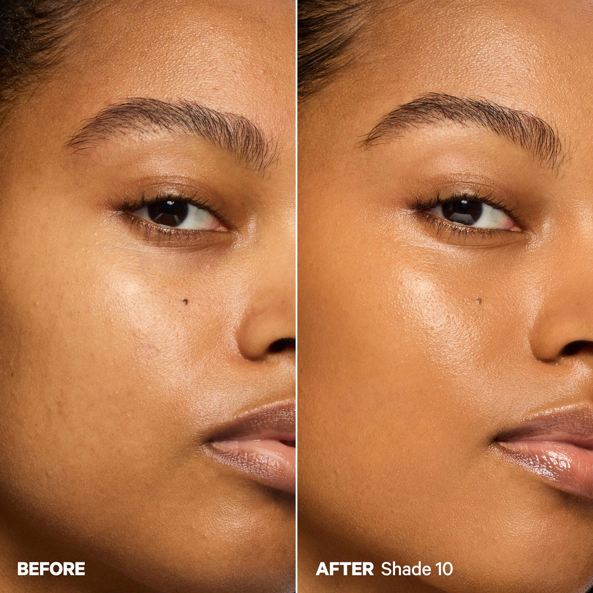 Milk Makeup being blended with fingers, illustrating seamless application and natural finish