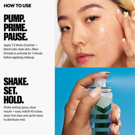 Milk Makeup Hydro Grip Heroes inside travel bag ready for touch-ups and long wear