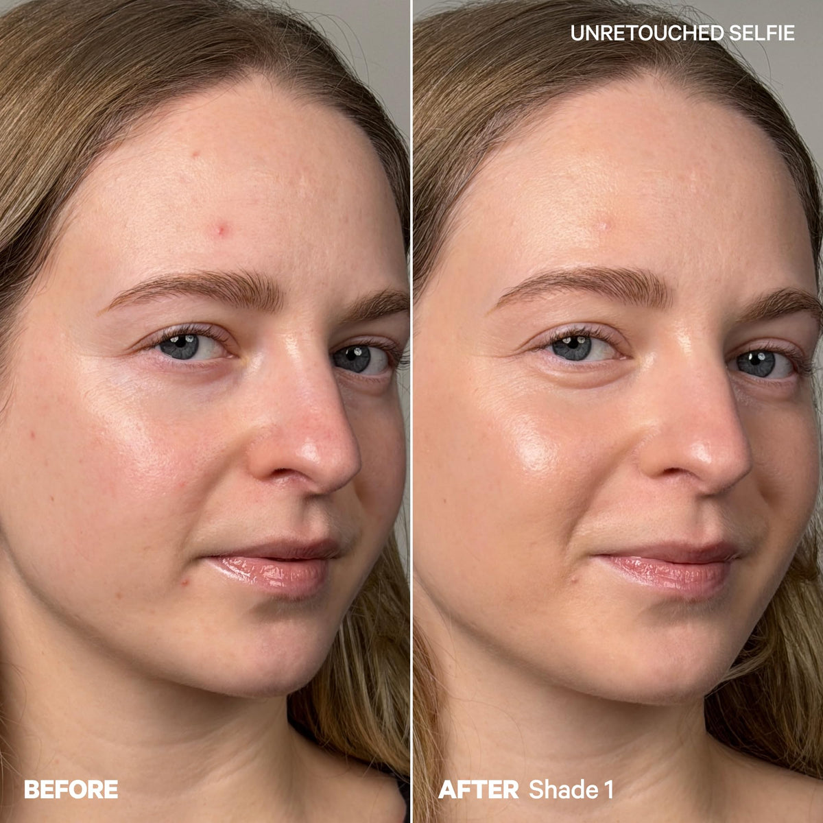 Milk Makeup swatch on skin showing shade very fair and blendable coverage benefit