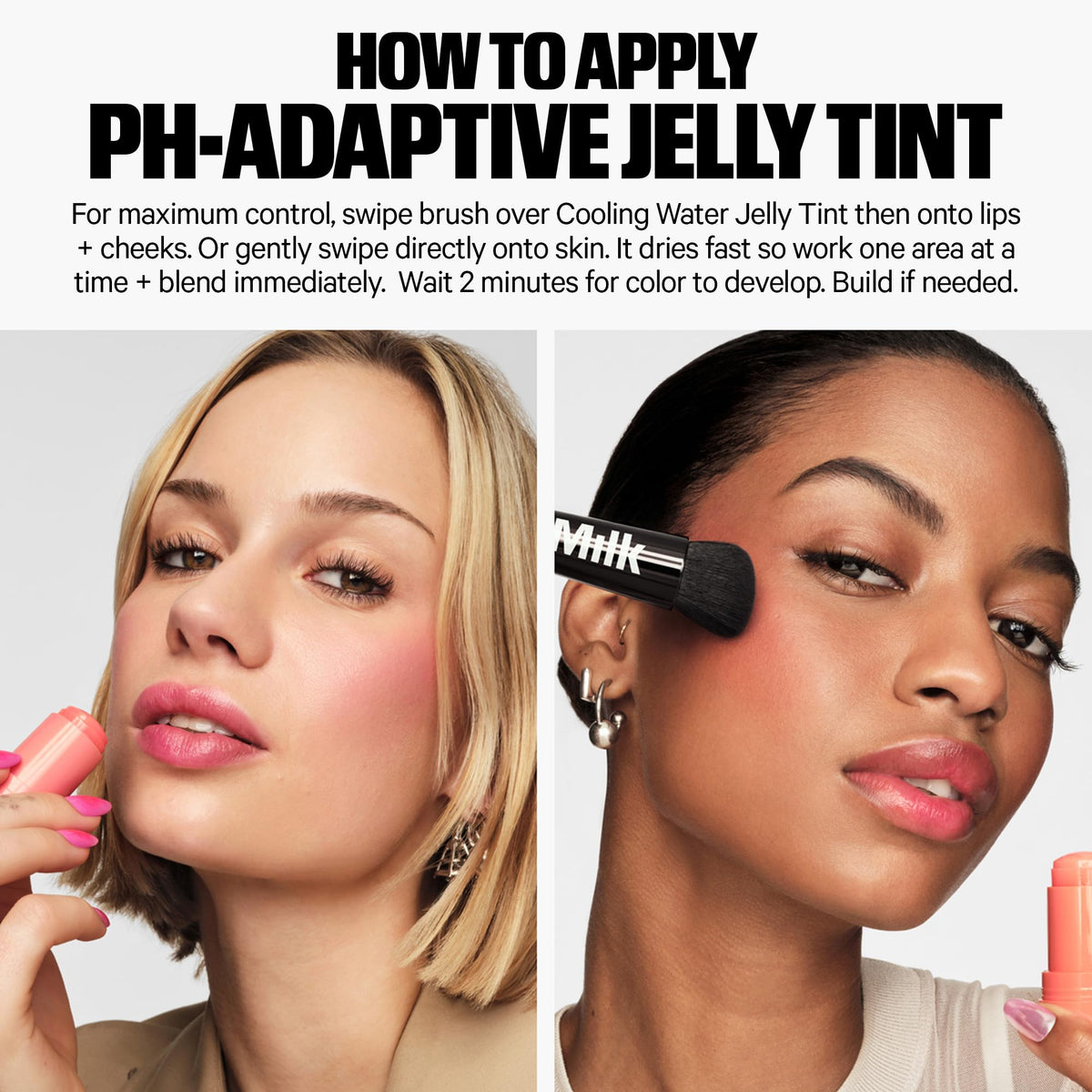 Milk Makeup product label and ingredient list showing clean, vegan formulation benefits