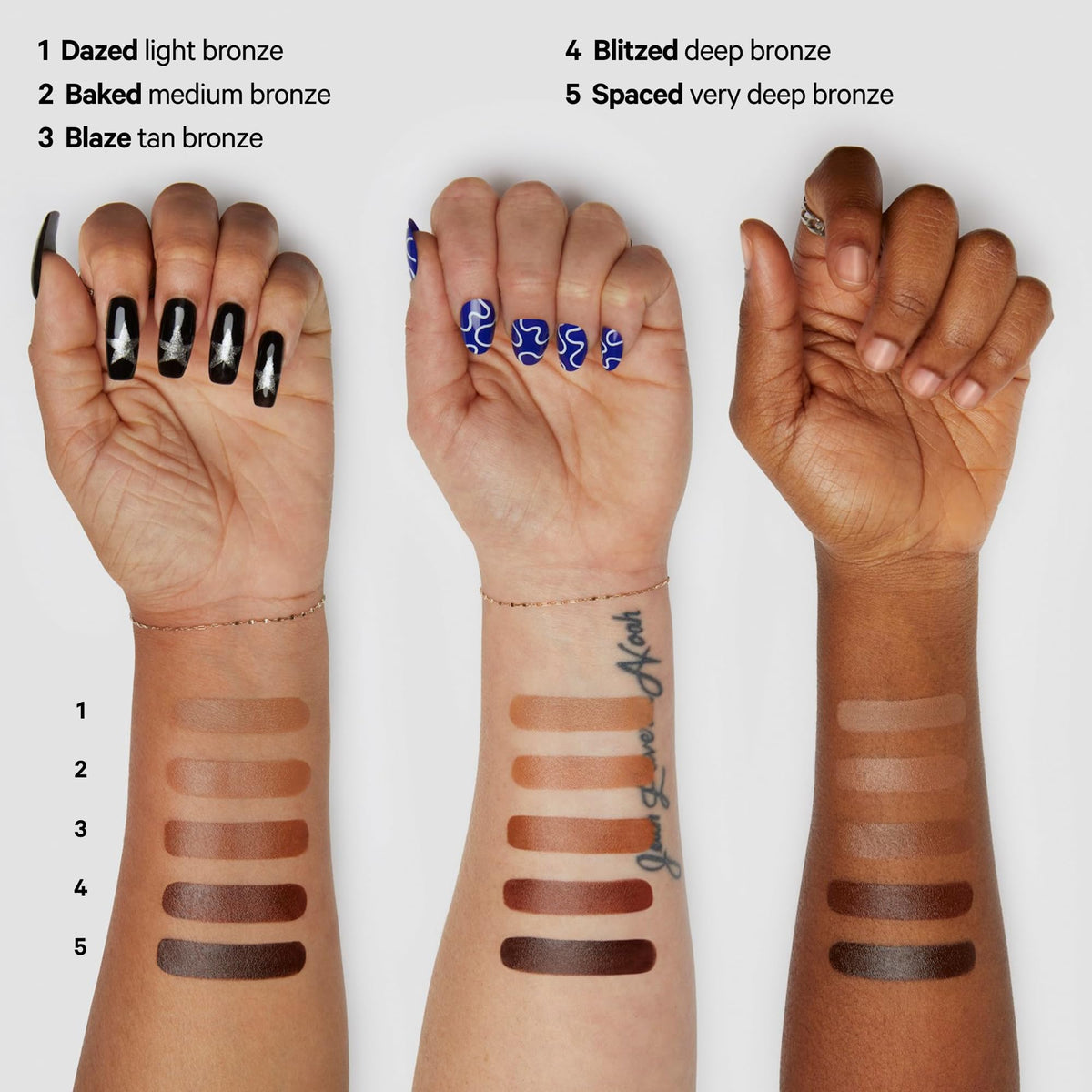 Milk Makeup bronzer blended on collarbones in lifestyle shot for all-over glow benefit body use