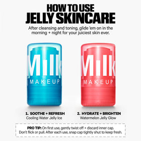 Milk Makeup ingredient label close-up showing niacinamide and calming complex benefits